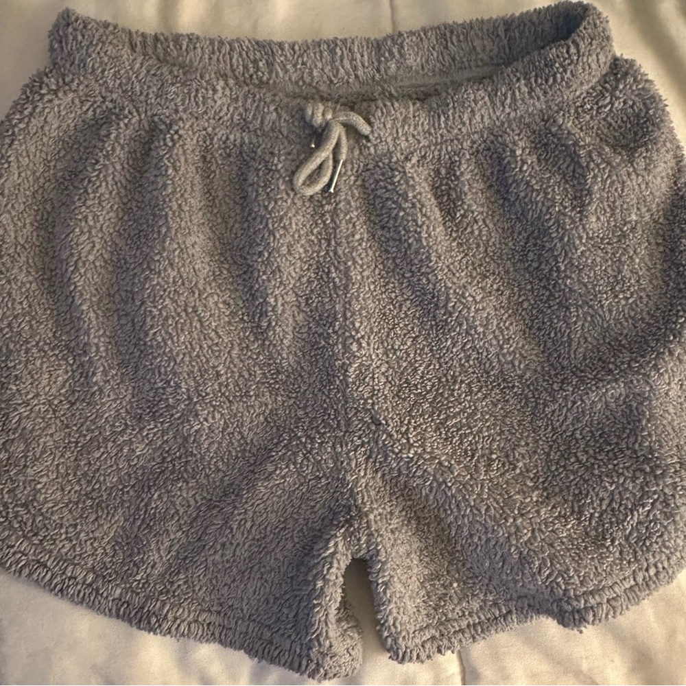 Cozy Gray Women's Fleece Shorts